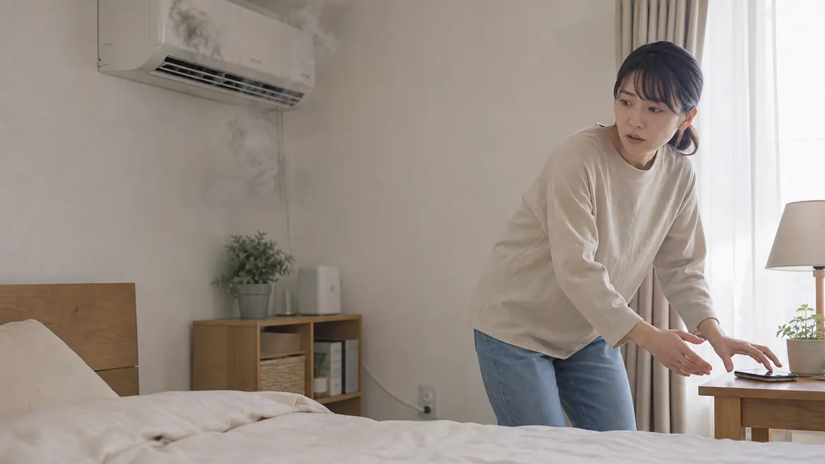 エアコンや家電から煙が出た