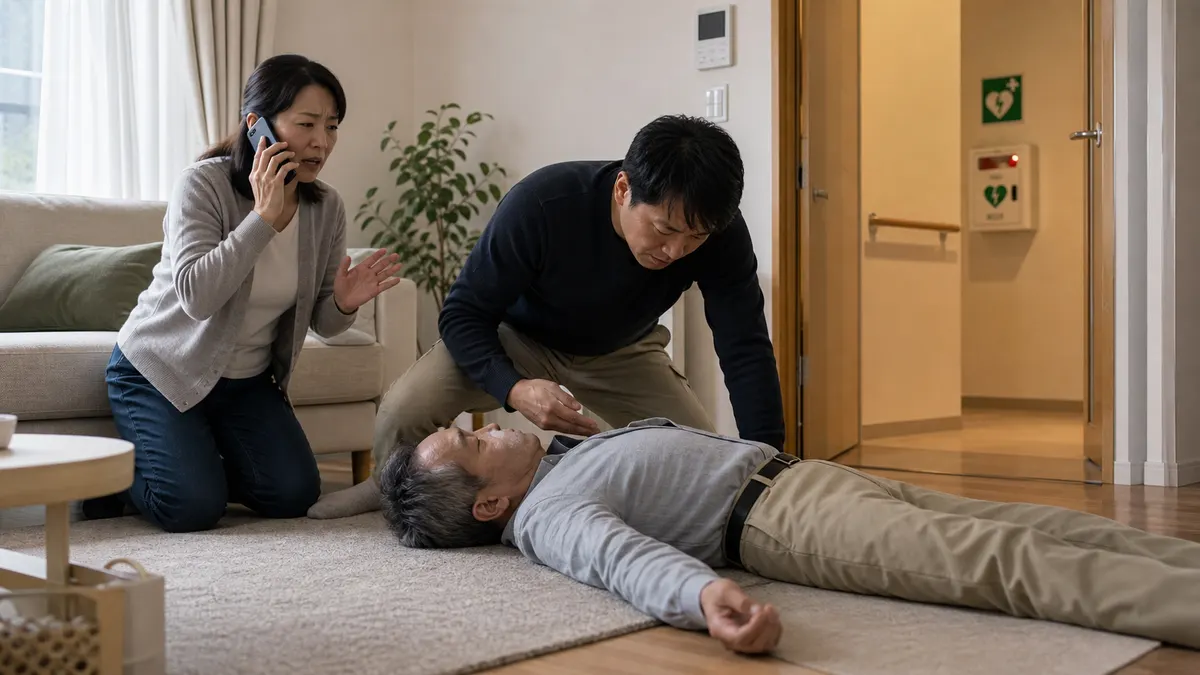 家族が倒れて意識がない