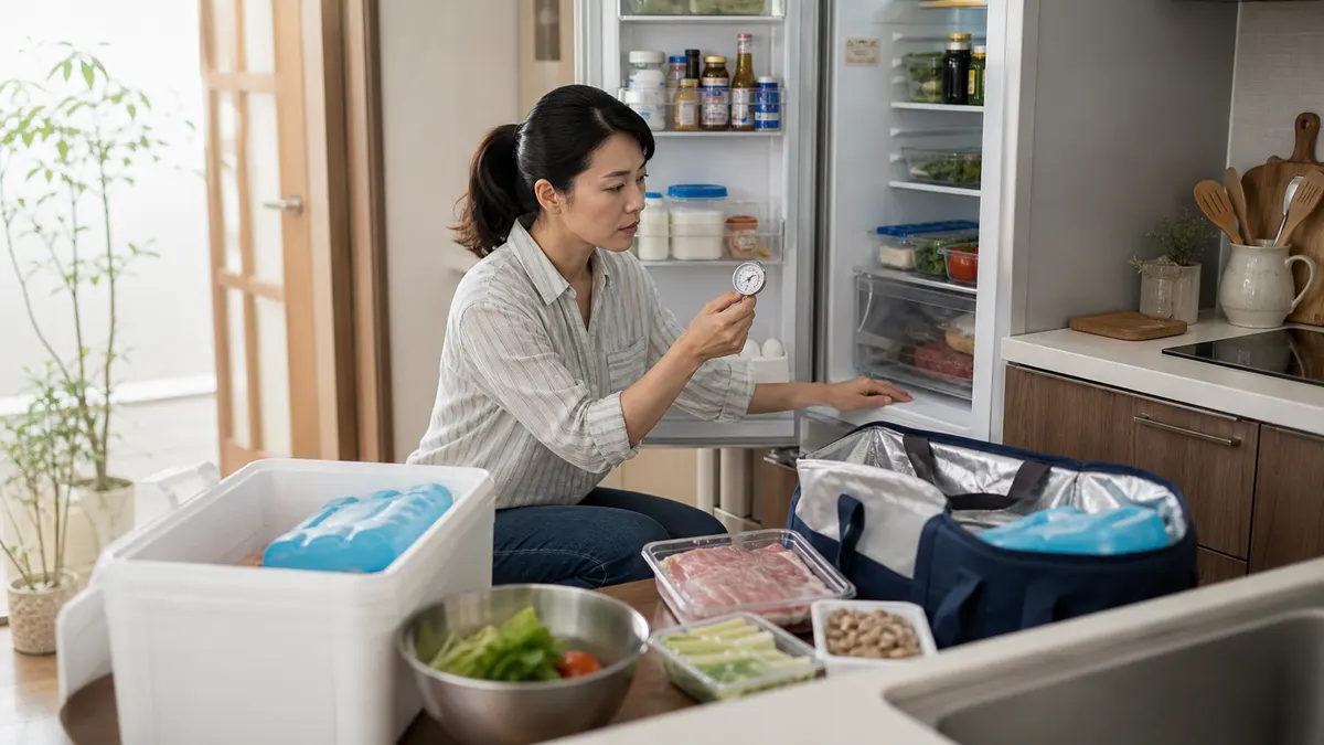 冷蔵庫が壊れて食品が全滅しそう