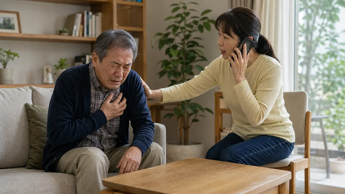 自分が心臓発作のような症状になった