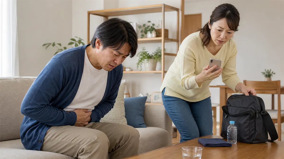 高熱で意識がぼんやりしている