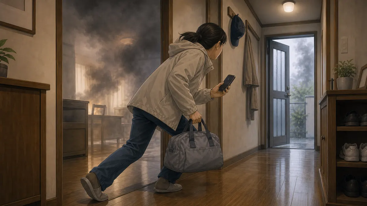 自宅で火事が起こった