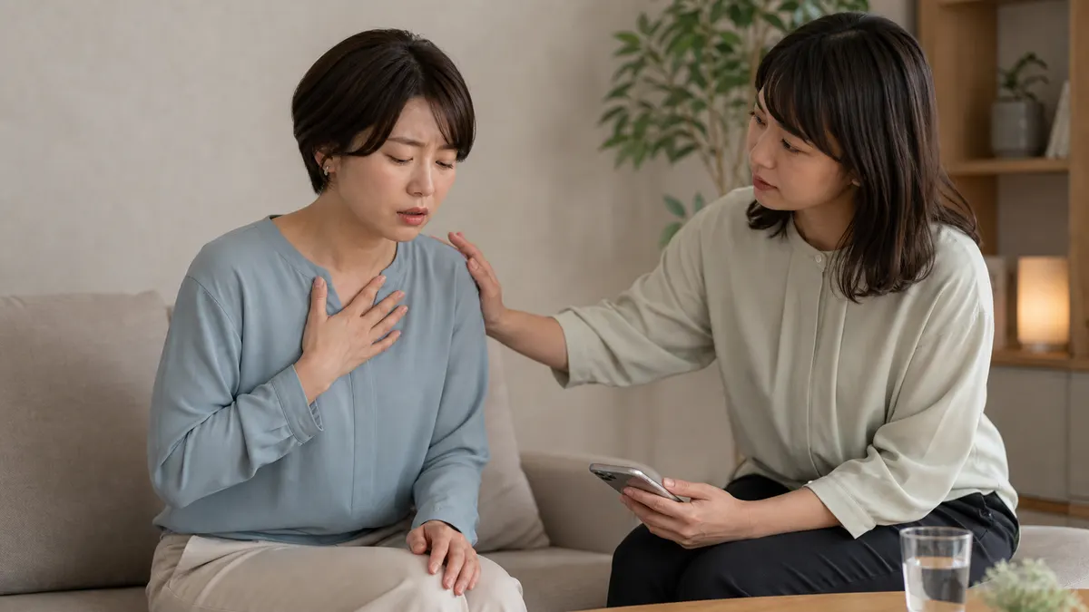 過呼吸や強い不安で苦しい