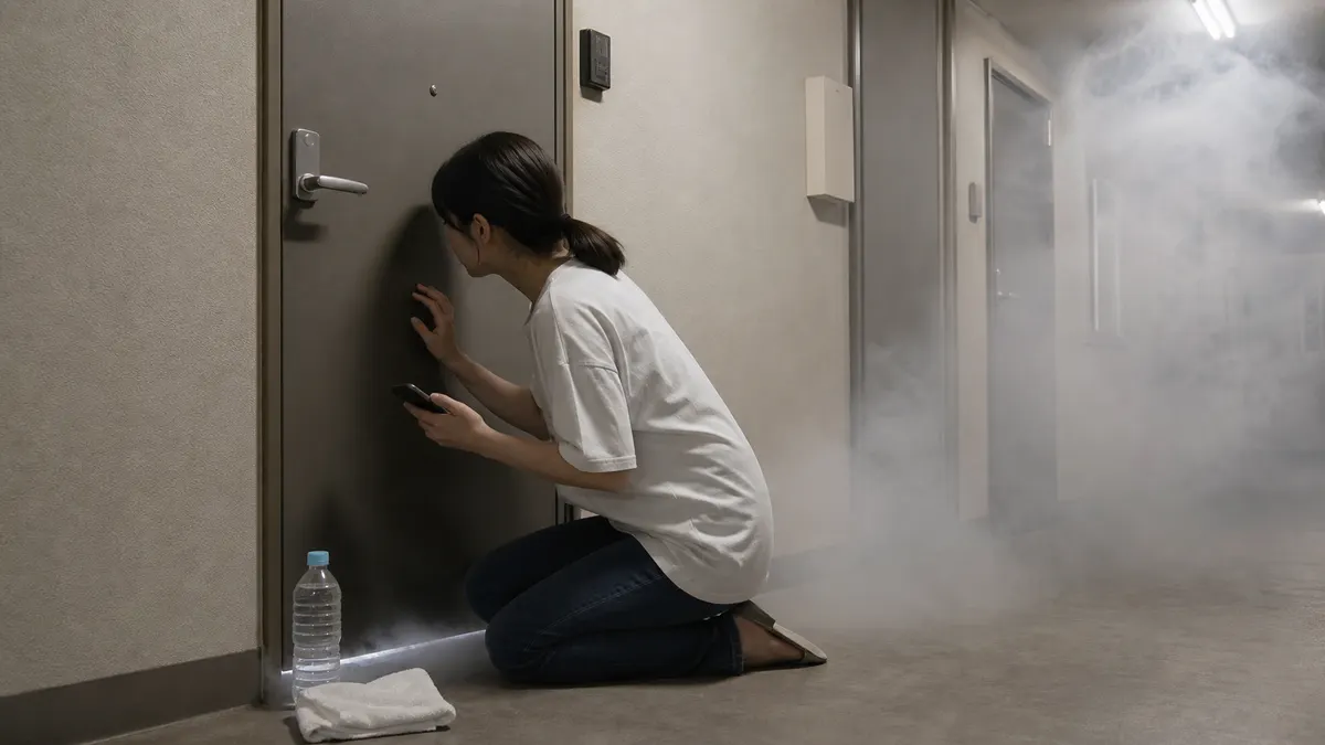 隣室や共用廊下から煙が入ってきた