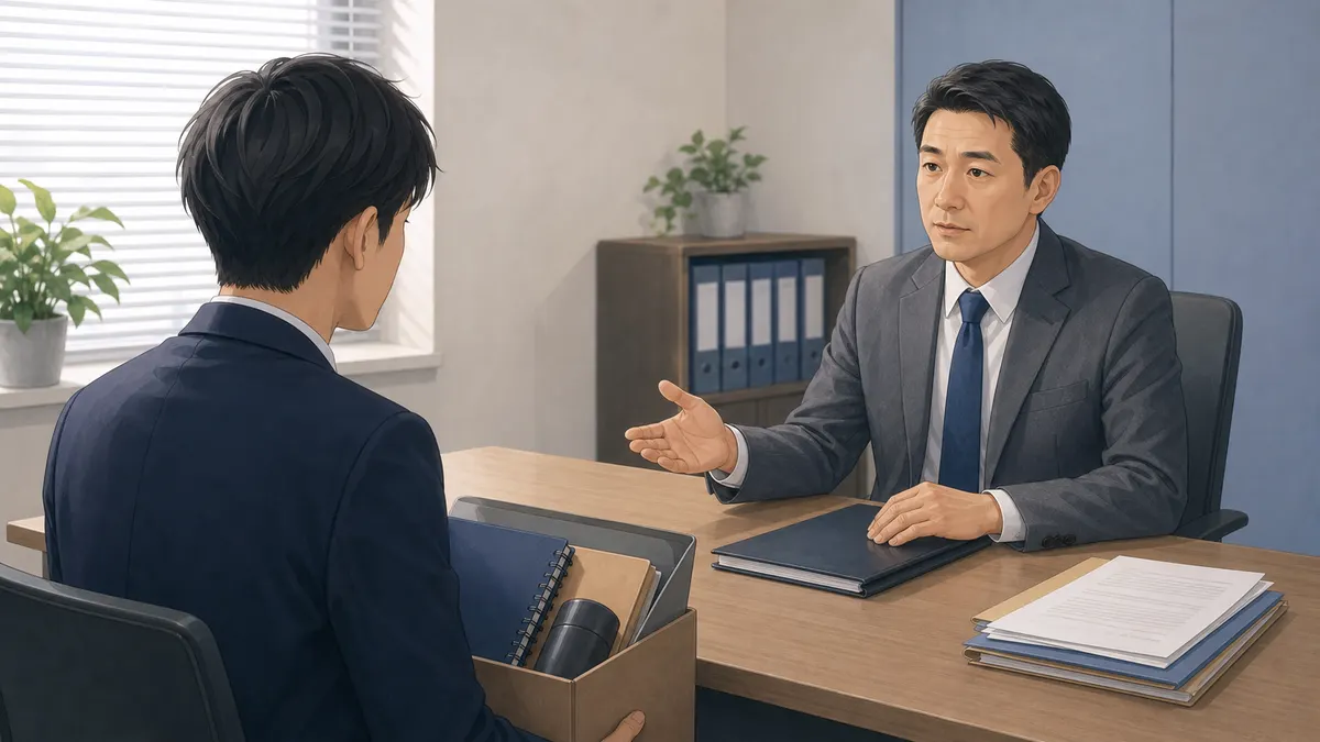 突然解雇された