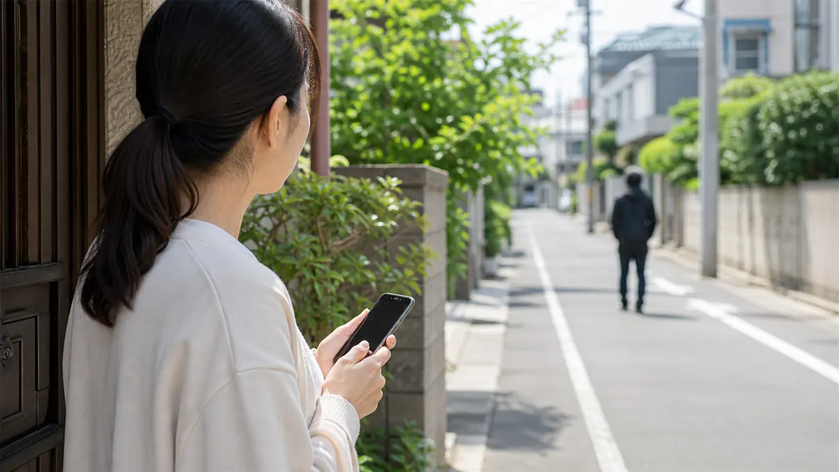 自宅周辺に不審者がいる