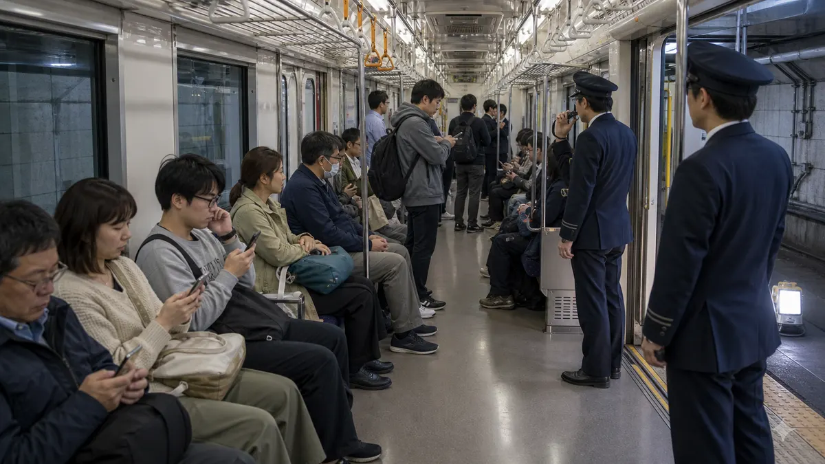 電車が事故で長時間停止した