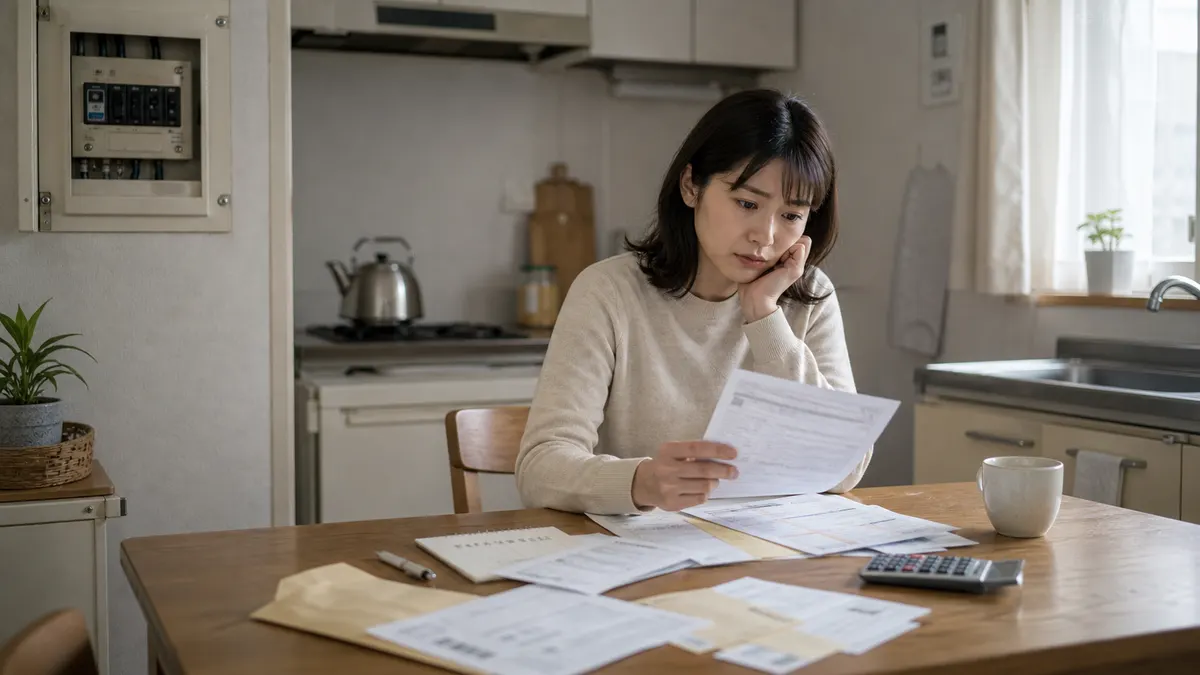 公共料金を滞納して止まりそう