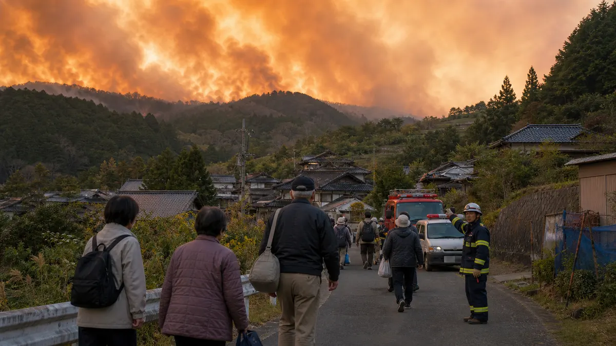 山火事・森林火災が迫ってきた