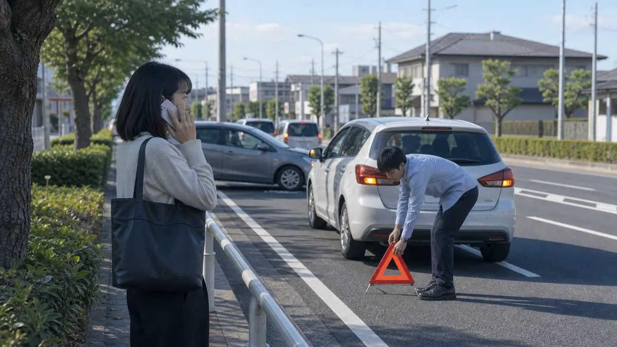 交通事故を目撃した